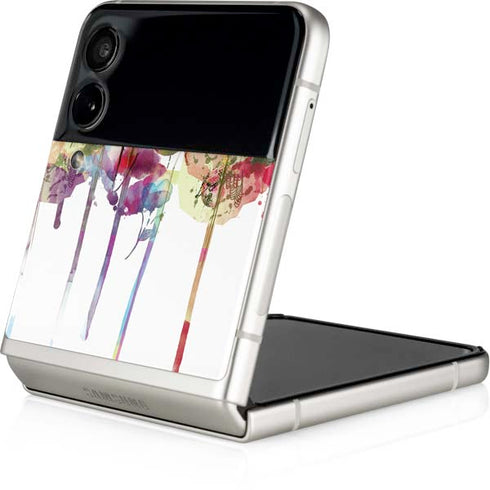 Painted Flowers Galaxy Z Flip4 5G Skin